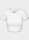 Women's Rib CROPPED T-Shirt - White