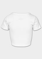 Women's Rib CROPPED T-Shirt - White