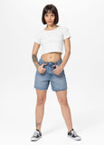 Women's Rib CROPPED T-Shirt - White