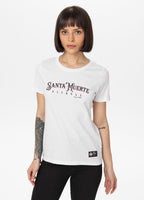 Damen T-Shirt SANTA MUERTE ROSE - Weiß