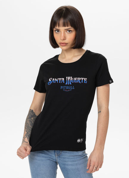 Damen T-Shirt SANTA MUERTE BLUE - Schwarz