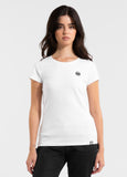 Women's Slim Fit T-Shirt SMALL LOGO - White