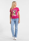 Damen T-Shirt SUNGLASSES DOG - Himbeerrot