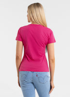 Damen T-Shirt SUNGLASSES DOG - Himbeerrot