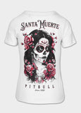 Damen T-Shirt SANTA MUERTE ROSE - Weiß