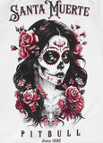 Damen T-Shirt SANTA MUERTE ROSE - Weiß