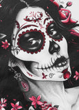 Damen T-Shirt SANTA MUERTE ROSE - Weiß