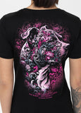 Damen T-Shirt TATTOO - Schwarz