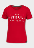 Damen T-Shirt USA CAL - Rot
