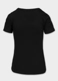 Damen T-Shirt USA CAL - Schwarz