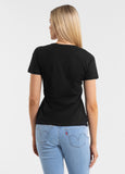 Damen T-Shirt USA CAL - Schwarz