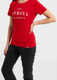 Damen T-Shirt USA CAL - Rot