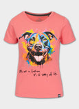 Damen T-Shirt WATERCOLOR - Korallenrot