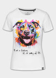 Damen T-Shirt WATERCOLOR - Weiß