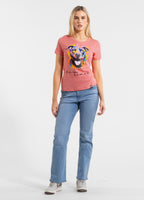 Damen T-Shirt WATERCOLOR - Korallenrot