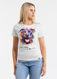 Damen T-Shirt WATERCOLOR - Weiß