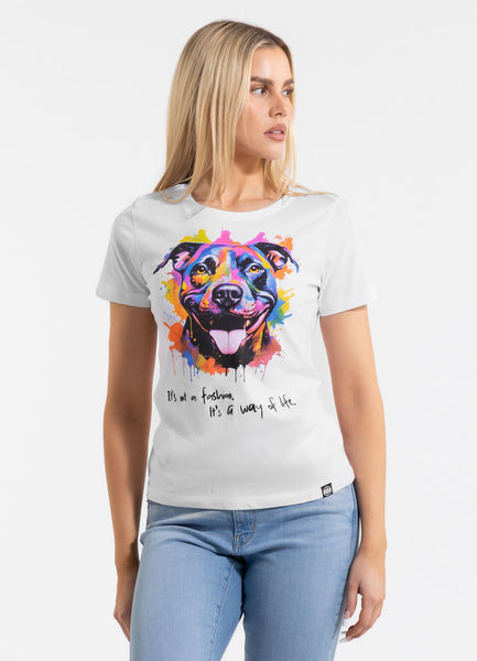 Damen T-Shirt WATERCOLOR - Weiß