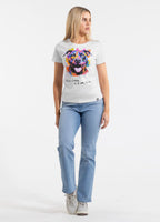 Damen T-Shirt WATERCOLOR - Weiß