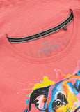 Damen T-Shirt WATERCOLOR - Korallenrot