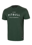 Men's T-Shirt Garment Washed USA CAL - Dark Green