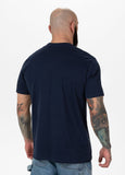 Herren T-Shirt Garment Washed USA CAL - Dunkles Marineblau