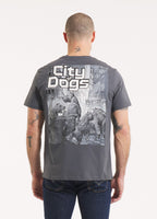 Men's T-shirt CITY OF DOGS - graphite