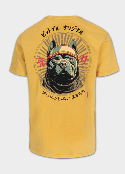 Men's T-Shirt Denim Washed MT. FUJI - Yellow