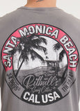 Men's T-Shirt Denim Washed OCEANSIDE - Grey