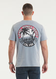 Herren T-Shirt Denim Washed OCEANSIDE - Blau