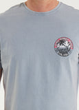 Herren T-Shirt Denim Washed OCEANSIDE - Blau