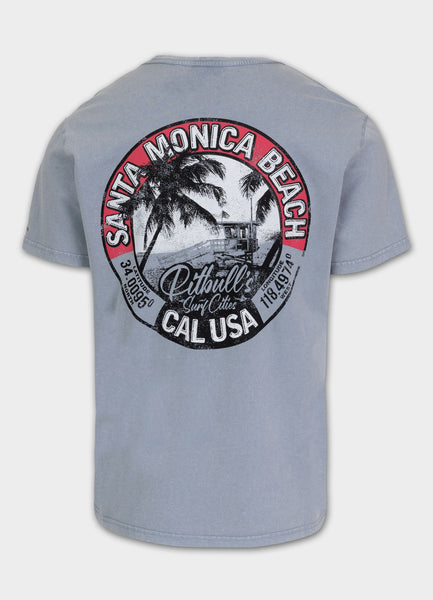 Herren T-Shirt Denim Washed OCEANSIDE - Blau