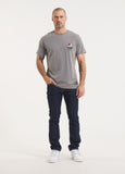Men's T-Shirt Denim Washed OCEANSIDE - Grey