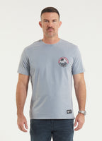 Herren T-Shirt Denim Washed OCEANSIDE - Blau