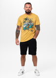 Men's T-Shirt Denim Washed OPEN BEACH - Yellow