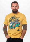 Men's T-Shirt Denim Washed OPEN BEACH - Yellow