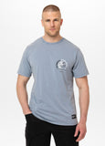 Men's Denim Washed T-Shirt PLANET SURF - Light Blue