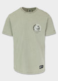 Men's t-shirt denim washed PLANET SURF - Dusty Salvia