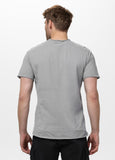 Herren T-Shirt Denim Washed Raw SKULL LOGO - Grau