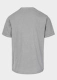 Men's T-Shirt Denim Washed Raw SKULL LOGO - Grey