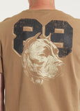 Herren T-Shirt DOG 89 - Coyote braun