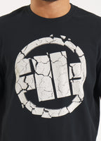 Herren T-Shirt Garment Washed SCRATCH - Schwarz