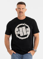Herren T-Shirt Garment Washed SCRATCH - Schwarz