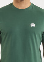 Men's T-Shirt Garment Washed SMALL LOGO - Olive Green