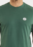 Men's T-Shirt Garment Washed SMALL LOGO - Olive Green