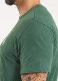 Men's T-Shirt Garment Washed SMALL LOGO - Olive Green