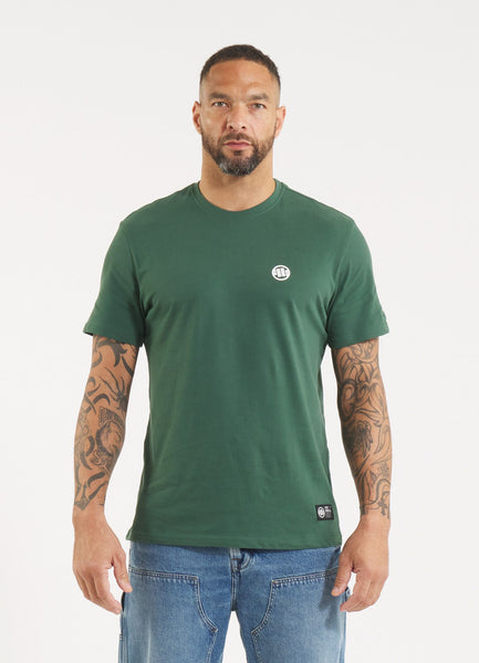 Men's T-Shirt Garment Washed SMALL LOGO - Olive Green