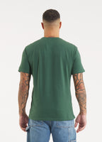 Men's T-Shirt Garment Washed SMALL LOGO - Olive Green