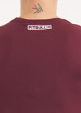 Herren T-Shirt HILLTOP - Dunkles Burgunderrot