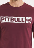 Herren T-Shirt HILLTOP - Dunkles Burgunderrot