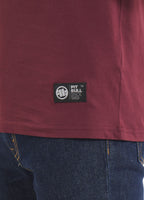 Herren T-Shirt HILLTOP - Dunkles Burgunderrot